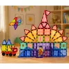 LEAN TOYS Magnetilised ehitusklotsid 3D paneelid Loov STEM Värvilised 85 tk.