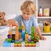 LEAN TOYS Magnetilised Ehitusklotsid Kuubikud Ruut Maailm 3D 114 Tükki