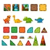 LEAN TOYS Magnetilised ehitusklotsid dinosaurused vulkaan 31 tk