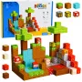 LEAN TOYS Magnetilised ehitusklotsid Pixel World värvilised kuubikud 146 tk