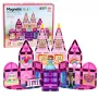 LEAN TOYS Magnetilised ehitusklotsid printsessi loss roosa 38 tk.