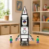 LEAN TOYS magnetilised ehitusklotsid kosmoseraketi kujundid 26 tk
