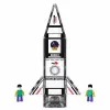 LEAN TOYS magnetilised ehitusklotsid kosmoseraketi kujundid 26 tk