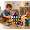 LEAN TOYS magnetilised ehitusklotsid rajakomplekt STEM-pallide ja dinosaurustega – 92 osa