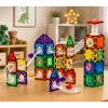 LEAN TOYS magnetilised ehitusklotsid rajakomplekt STEM-pallide ja dinosaurustega – 92 osa