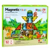LEAN TOYS Magnetilised ehitusklotsid metsloomad džungel ZOO 52 tk