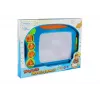 LEAN TOYS Magnetiline joonistustahvel geomeetriliste templitega