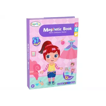 LEAN TOYS Magnetiline Pusleraamat Riietumiskostüümid
