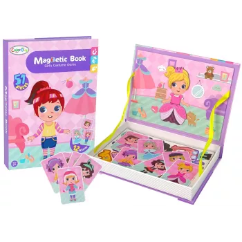 LEAN TOYS Magnetiline Pusleraamat Riietumiskostüümid
