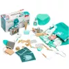 LEAN TOYS Meditsiinikomplekt Väike Arst Hambaarst Puidust Esmaabikomplekt Põll 20 tk