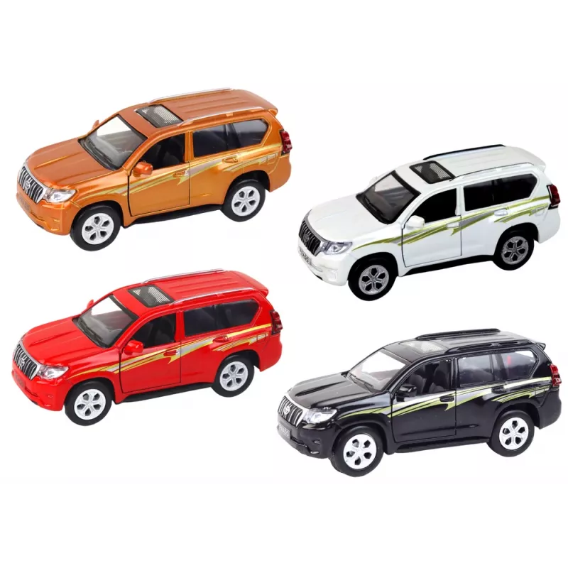 LEAN TOYS Metal Auto 12 cm Heliefektid Tuli Mitmes Värvitoonis
