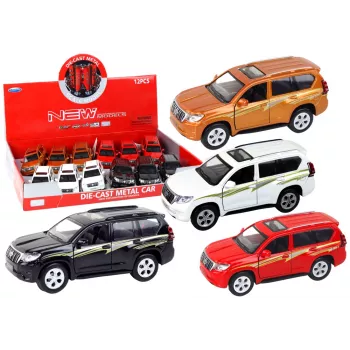 LEAN TOYS Metal Auto 12 cm Heliefektid Tuli Mitmes Värvitoonis
