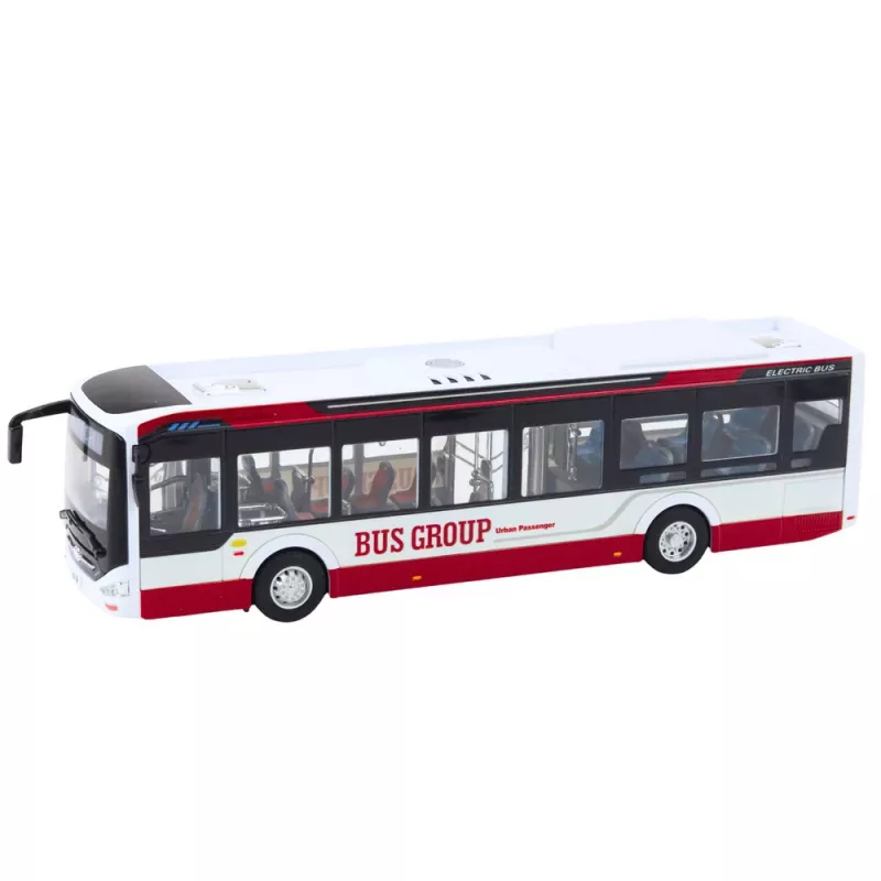 LEAN TOYS Metal City buss heli- ja valgusefektidega 1:42