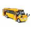 LEAN TOYS Metal School Bus with Friction Drive Die Cast Model