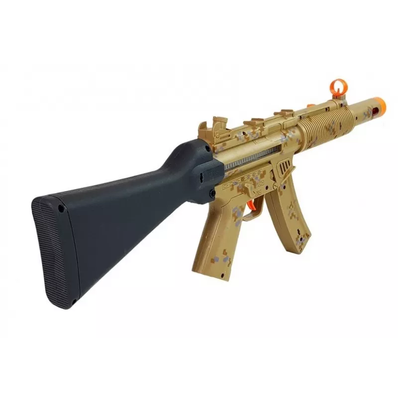 LEAN TOYS Military Weapon Set Rifle Pistol Headphones Whistle Lights