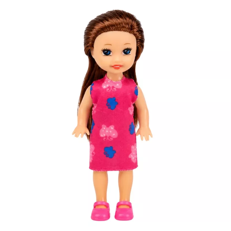 LEAN TOYS Mini nukukomplekt kassaaparaadi, müüjana, hamburgeri ja jäätise tarvikutega