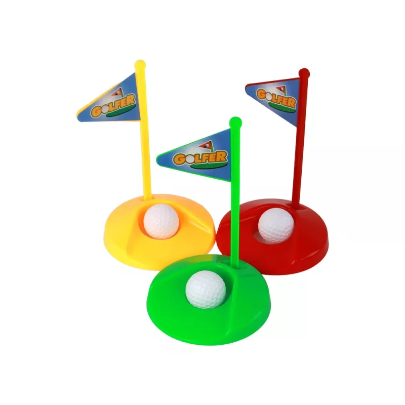 LEAN TOYS Minigolfi komplekt lastele, kepid, 12 tükki