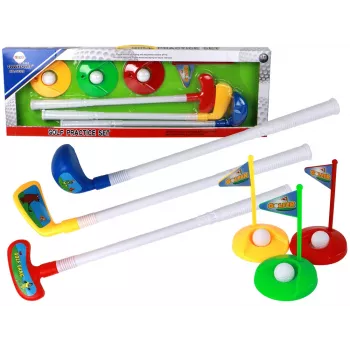 LEAN TOYS Minigolfi komplekt lastele, kepid, 12 tükki