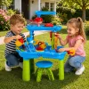 LEAN TOYS mitmetasandiline veelaud mänguväljak toolitarvikute ja vormidega 63cm