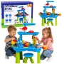 LEAN TOYS mitmetasandiline veelaud mänguväljak toolitarvikute ja vormidega 63cm
