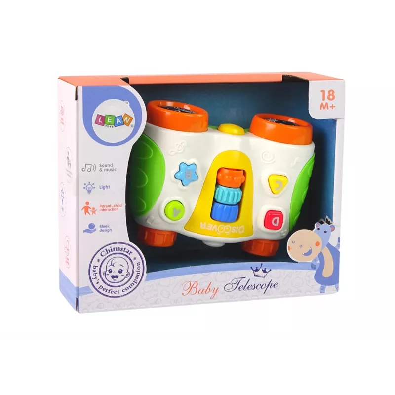 LEAN TOYS Multifunktsionaalsed interaktiivsed binoklid beebile Beebiteleskoop