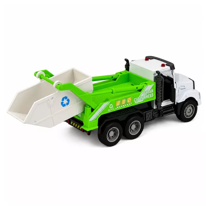LEAN TOYS Munitsipaalsõiduk Metallkabiin Sõit Avatavad Uksed Tuled Helid 1:46