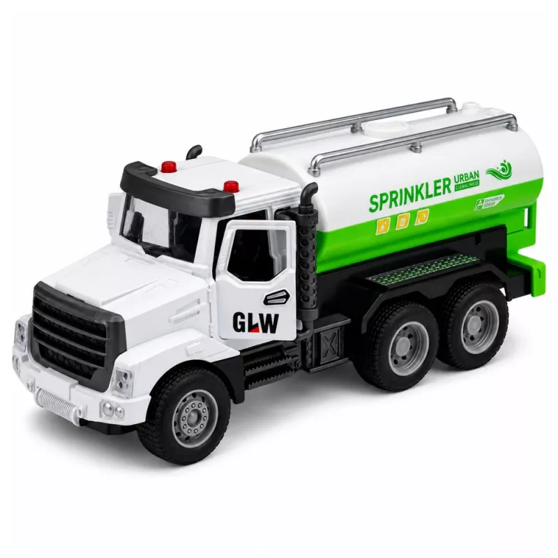 LEAN TOYS Munitsipaalsõiduk Metallkabiin Sõit Avatavad Uksed Tuled Helid 1:46