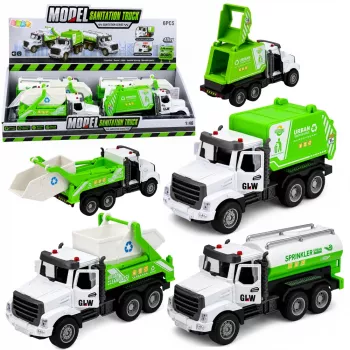 LEAN TOYS Munitsipaalsõiduk Metallkabiin Sõit Avatavad Uksed Tuled Helid 1:46