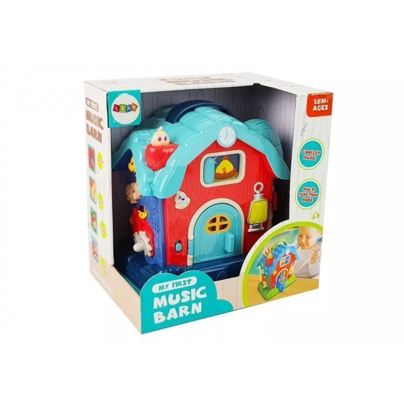 LEAN TOYS Music Barn Animals Farm Sounds Music Pink