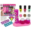 LEAN TOYS Küünte värvimise komplekt Nail Glitter Dispenser Nail Lacquer Stickers
