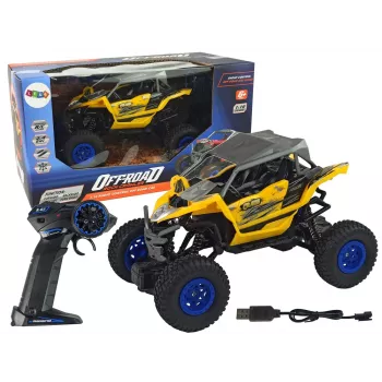 LEAN TOYS Off-road Remote Controlled 2.4 GHz 1:16 Yellow