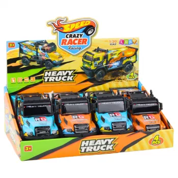 LEAN TOYS maastikuauto RC veok mõõtkavas 1:16 oranž-sinine tulede ja helidega