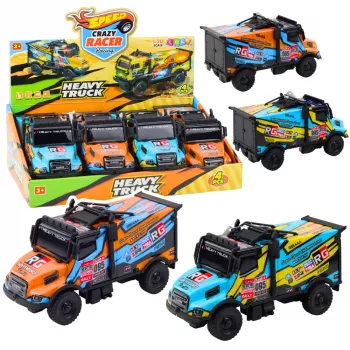 LEAN TOYS maastikuauto RC veok mõõtkavas 1:16 oranž-sinine tulede ja helidega
