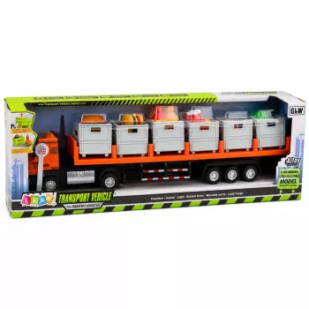 LEAN TOYS oranž toiduveoauto 1:40 survevalumudel