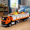 LEAN TOYS oranž toiduveoauto 1:40 survevalumudel