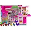 LEAN TOYS Roosa köök veepottide ja toidukaupadega, heliefektid