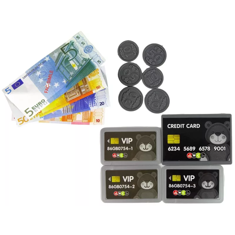 LEAN TOYS Plastikust kassaaparaat lastele