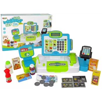 LEAN TOYS Plastikust kassaaparaat lastele
