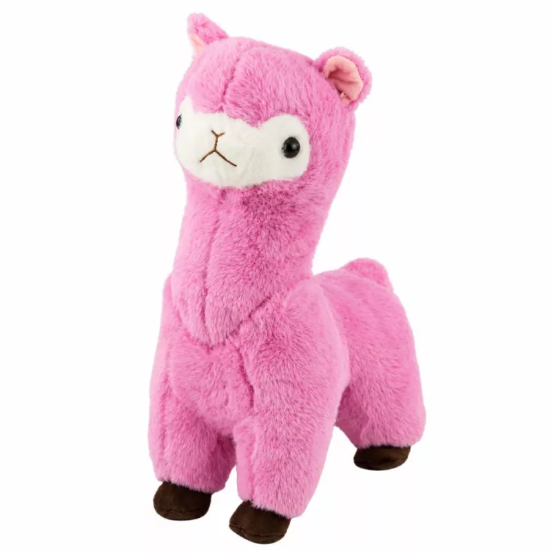 LEAN TOYS Pehme alpaka laama kaisulelu – ülipehme kaisuloom roosa 28 cm