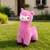 LEAN TOYS Pehme alpaka laama kaisulelu – ülipehme kaisuloom roosa 28 cm