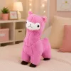 LEAN TOYS Pehme alpaka laama kaisulelu – ülipehme kaisuloom roosa 28 cm
