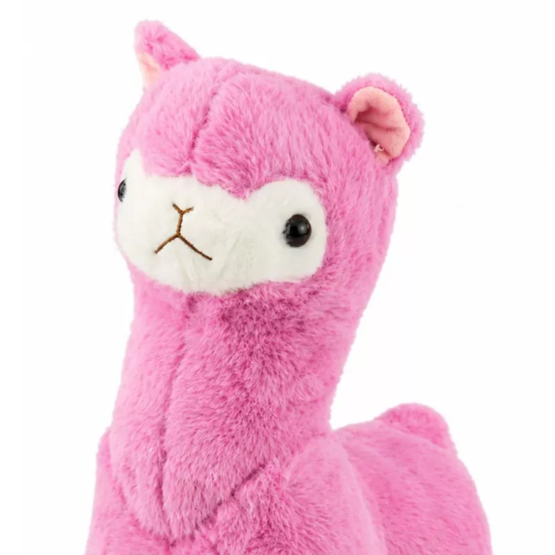 LEAN TOYS Pehme alpaka laama kaisulelu – ülipehme kaisuloom roosa 28 cm