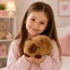LEAN TOYS Plüšist kapibaara loomamaskott pehme mänguasi pruun 16 cm