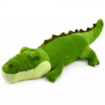 LEAN TOYS Plüüskrokodill Maskott Kaisuloom Realistlik Roheline 70cm