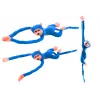 LEAN TOYS Plush Monkey Mascot with Sound, Blue 80 cm