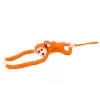 LEAN TOYS Plush Monkey with Baby Mascot, Orange with Sound 70 cm