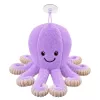 LEAN TOYS plüüsist kaheksajalg iminapaga, lilla, 16 cm