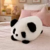 LEAN TOYS Pehme panda loom maskott kaisulelu must-valge 16 cm