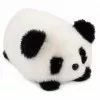 LEAN TOYS Pehme panda loom maskott kaisulelu must-valge 16 cm