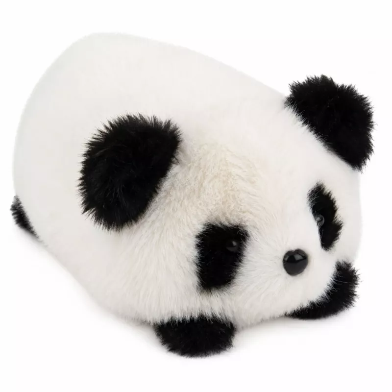 LEAN TOYS Pehme panda loom maskott kaisulelu must-valge 16 cm